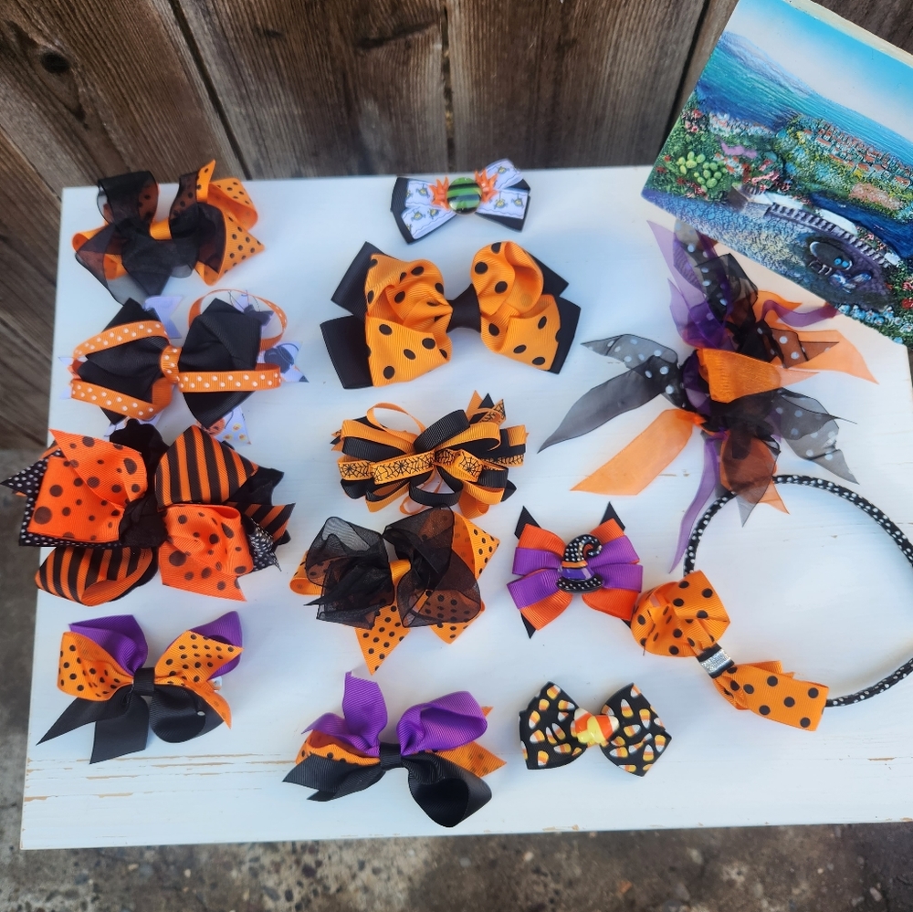 13 Piece Halloween Hair Clips Accessories